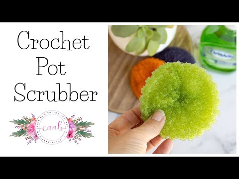 Easy Crochet Circle Pot Scrubber