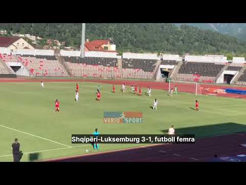 Pamje nga ndeshja e futbollit femra, Shqipëri-Luksemburg, 3-1. Stadiumi “Elbasan Arena”