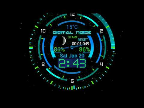 Digital Rain HUD Watch Face video thumbnail