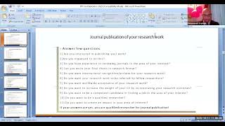 AIU Seminar Blueprint for Publishing in an Academic Journal by Mohammad Shahidul Islam