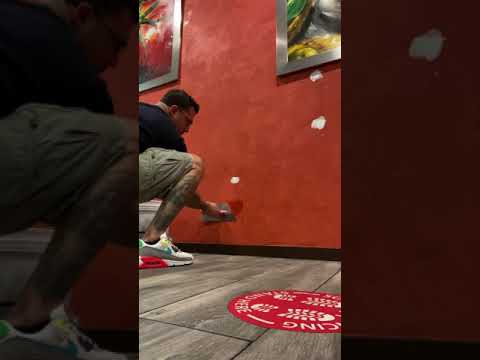 Venetian plaster coarse Marmorino repairs, Exotic!