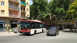 Circulación autobuses TMB área Pi i Molist/Virrei Amat (Barcelona) 18/06/2021