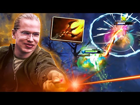 When Topson does the MOST BROKEN BUILD on MORPLHING MID!