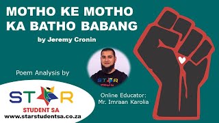 Download lagu Motho Ke Motho Ka Batho Babang Poem Analysis (Jeremy Cronin) by Star Student SA mp3 Download lagu Motho Ke Motho Ka Batho Babang Poem Analysis (Jeremy Cronin) by Star Student SA mp3