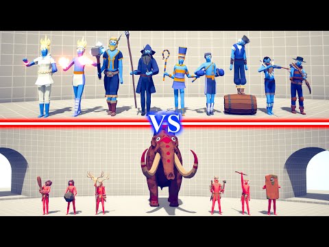 LEGACY TEAM vs TRIBAL TEAM - Totally Accurate Battle Simulator TABS
