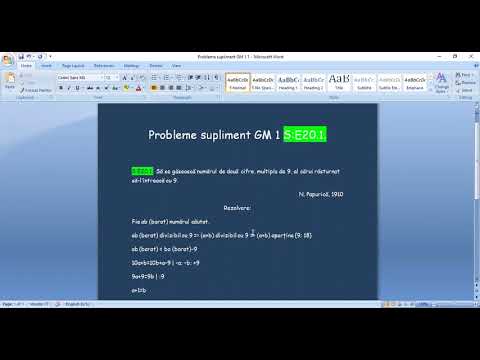 Probleme supliment GM 1 S:E20.1.