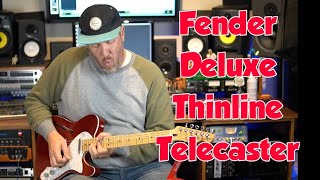 Video thumbnail for Fender Deluxe Thinline Telecaster - Candy Apple Red by Rich Bischoff