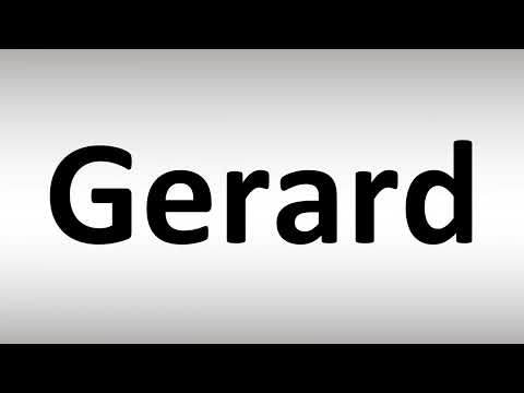 How to Pronounce 'Gerard' Correctly