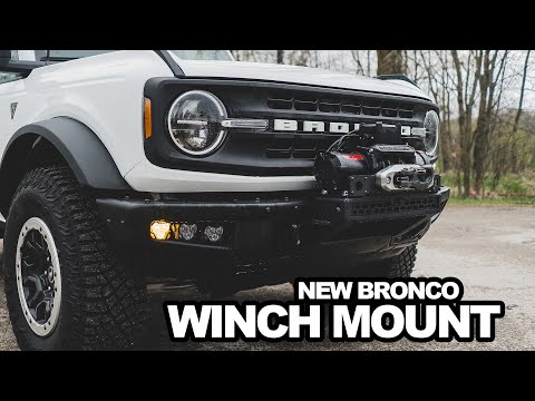 Rough Country High Winch Mount - 21+ Bronco Install