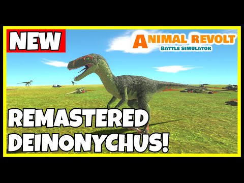 NEW! REMASTERED DEINONYCHUS PLAYTEST! | Animal Revolt Battle Simulator