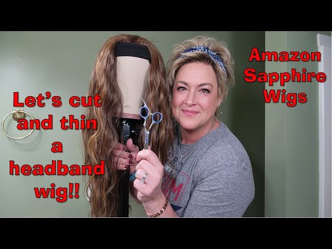 TIP TUESDAY: Amazon Sapphire Headband Wig - Shorten and thin it with me!!