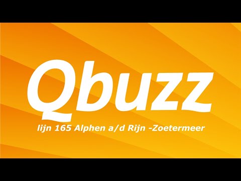 Trajectvideo Qbuzz lijn 165 Alphen aan den Rijn - Zoetermeer