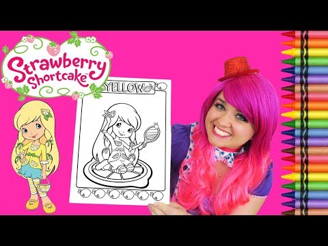 Coloring Strawberry Shortcake Lemon Meringue Coloring Book Page Prismacolor | KiMMi THE CLOWN Video