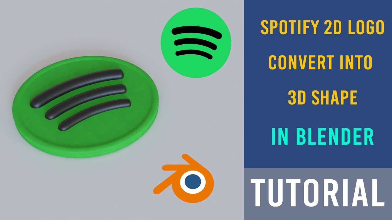 Tutorial | Spotify Logo in 3D Blender 3.0 | Graph Skill