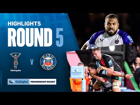 Harlequins v Bath - HIGHLIGHTS | Late Drama at the Stoop! | Gallagher Premiership 2024/25