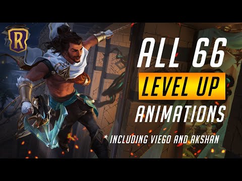 All 66 LEVEL UP Animations (including Viego and Akshan) | Legends of Runeterra
