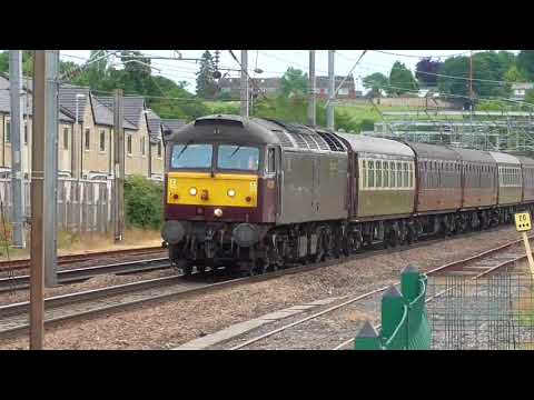 47237/ 47826 ECS passing Lancaster, Sun. 29th July 2018
