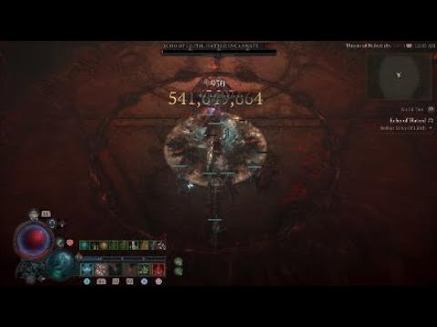 Season 1 Necromancer lvl 94 ramping minions half billion dmg Uber Lilith kill