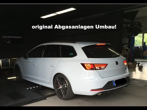 Seat Leon Cupra 290 ST Abgasanlage Modi powerd by ASK Performance, Prüfstandslauf