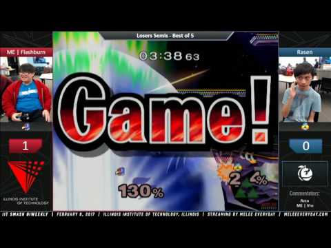 IIT Biweekly [2/8/17] - ME | Flashburn (Falco) vs. Rasen (Sheik) - SSBM - Losers Semis