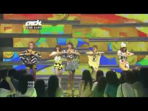 [HD] 100726 Girl's Day - Tilt My Head @ tvN Music Show Newton / Debut 4th Stage