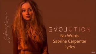 No Words - Sabrina Carpenter - Lyrics