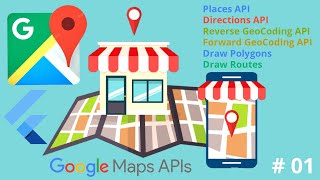 Google Map Api Flutter Tutorial | Directions API | Places API | GeoCoding API | Markers | Polylines