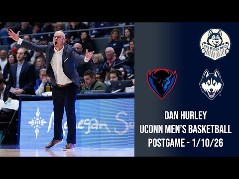 Dan Hurley: UConn postgame press conference (DePaul) - 1/10/26