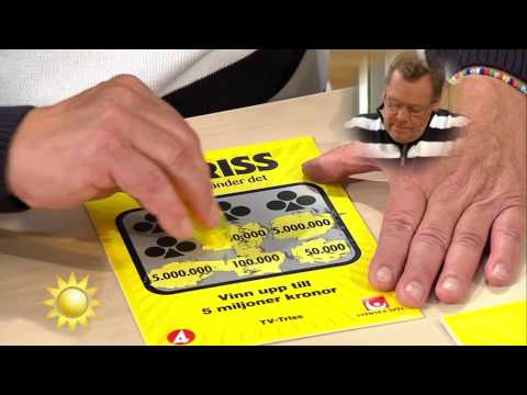 Triss: Spännande när Arne skrapar fram sin vinst - Nyhetsmorgon (TV4)