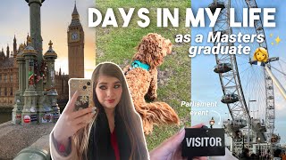 I WAS INVITED TO PARLIAMENT... A few exciting yet realistic days in my life as a Masters graduate 🎓