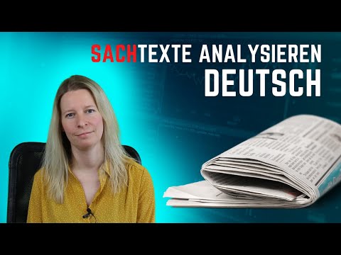 Analyzing non-fiction texts - German upper secondary school Abitur