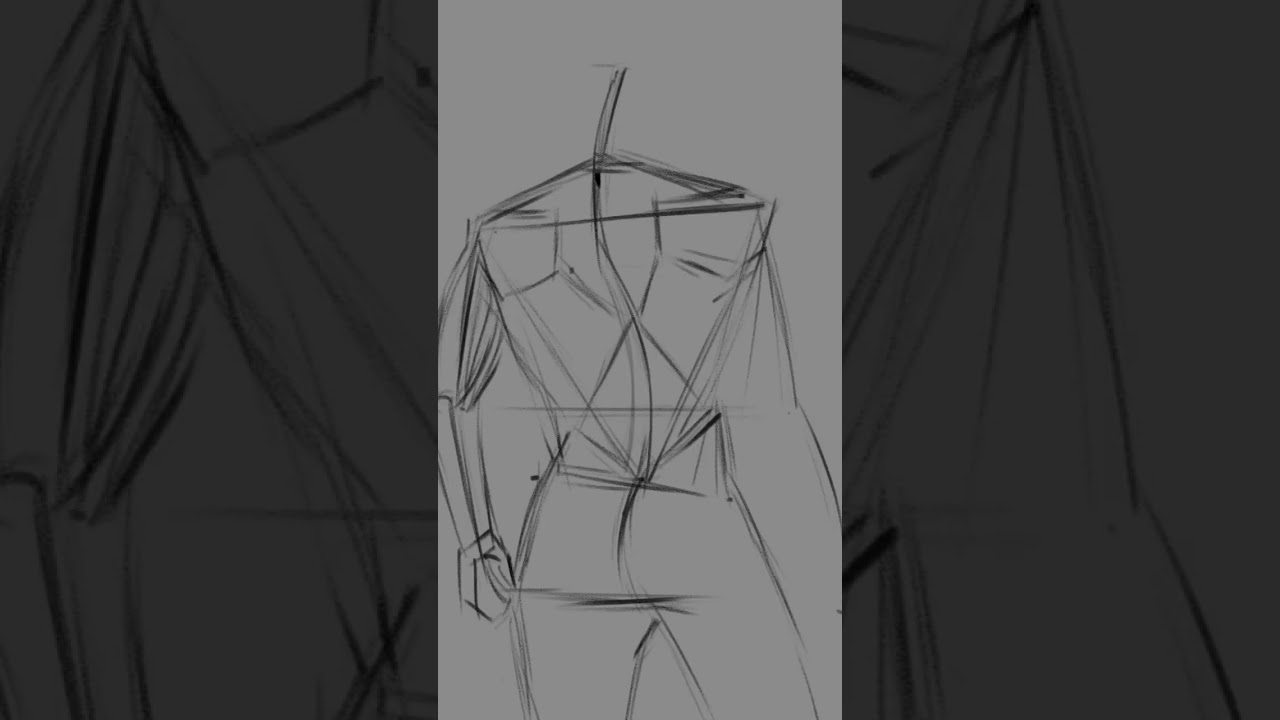 anatomy study - art improvement #krita #anatomy