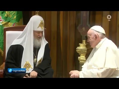 Historisches Treffen: Papst Franziskus und Patriarch Kyrill