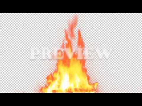 Real Fire Flame 34 - Pre Keyed with Alpha Channel