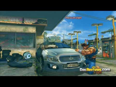 Super Street Fighter 4: T Hawk vs Car Crush Bonus Stage Gameplay HD Video