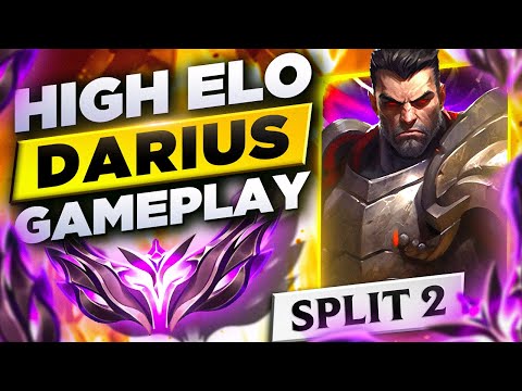 S13 High Elo Darius Gameplay #4 - Season 13 Split 2 SoloQue - Split 2 Darius Builds&Runes