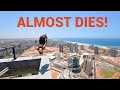 Guy Backflips on the Top of a Skyscraper Platform ...