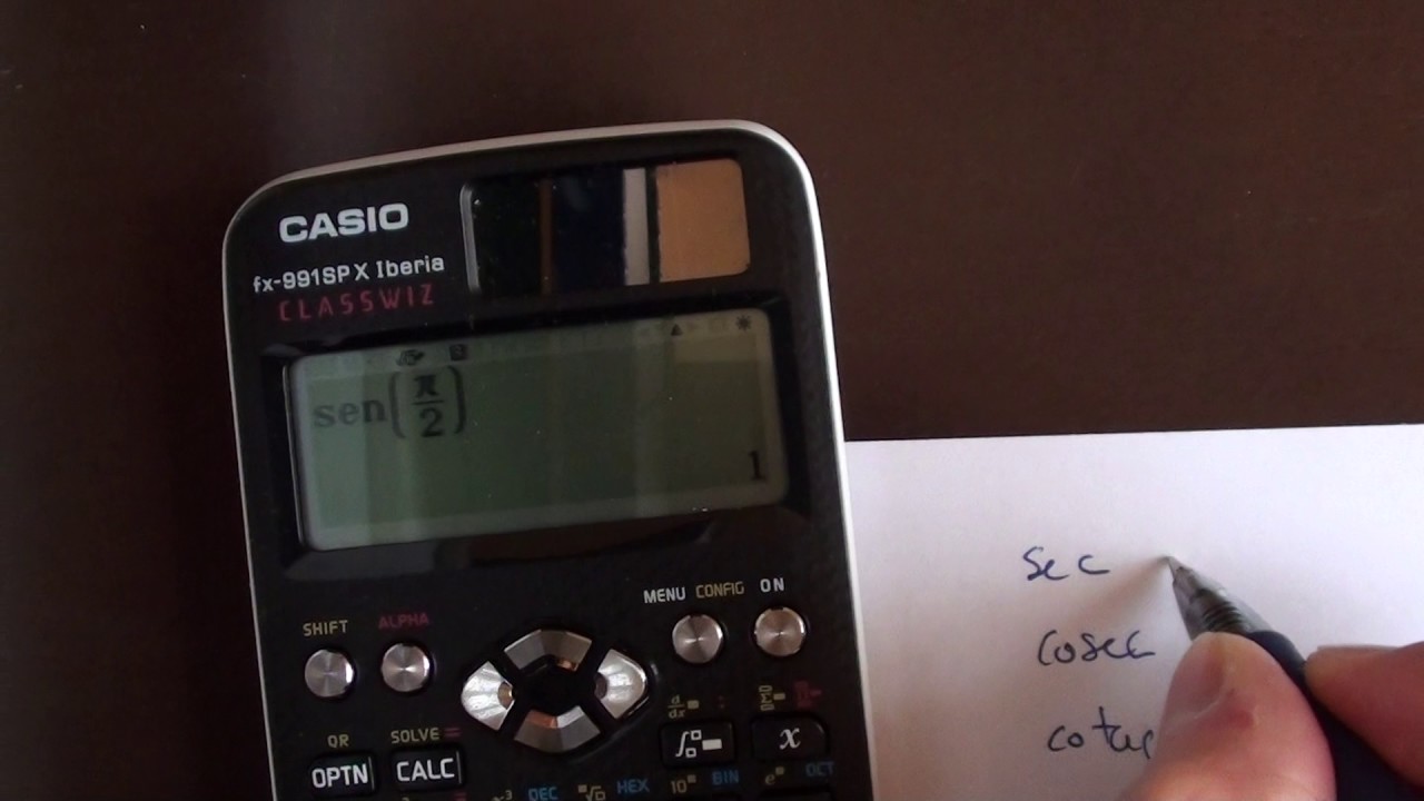 Funciones trigonométricas con la calculadora Casio FX-991 Classwiz Iberia