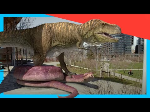 🐍 Giant Snake vs T. Rex! The Epic Battle! 🦖⚔️ | Dinosaurs for Kids | @DinoKids