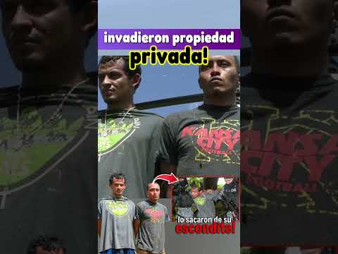 🛑🔥 Se ESCONDÍAN en Propiedad Privada en el monte… pero los Encontraron 🛑🔥 #elsalvador #bukele