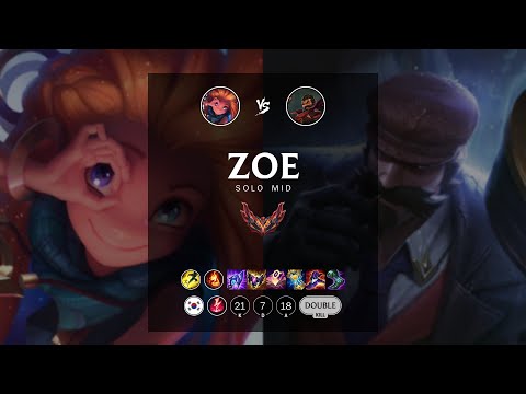 Zoe Mid vs Graves - KR Grandmaster Patch 12.15