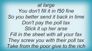Exploited - Don&#39;t Pay The Poll Tax Lyrics