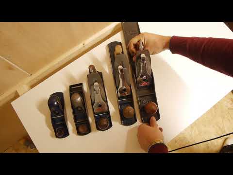 Beautiful  Woden hand plane collection ready for restoration