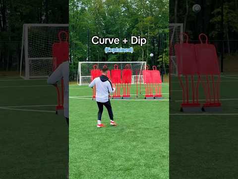 The Art of the Curve + Dip Free-Kick ☄️ #soccer #football