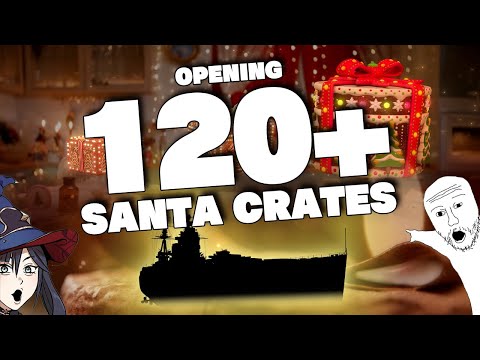 Opening 120+ Santa Containers in World of Warships (2023)