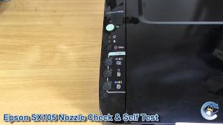 Epson Stylus SX105: How to Self Test & Nozzle Check