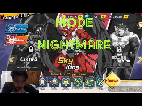 CHALLENGE KING NIGHTMARE MODE OPM || ONE PUNCH MAN THE STRONGEST