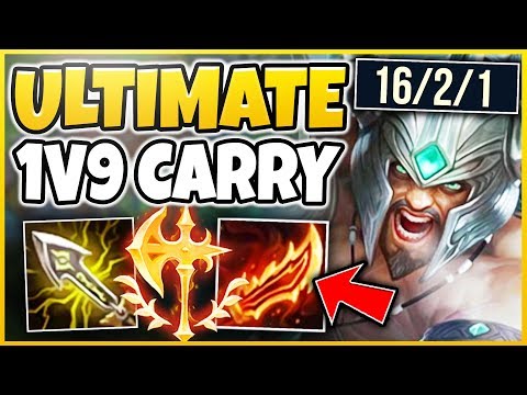 THIS IS HOW YOU 1V5 CARRY RANKED GAMES! ULTIMATE TRYNDAMERE SPLITPUSH STRATEGY! - League of Legends