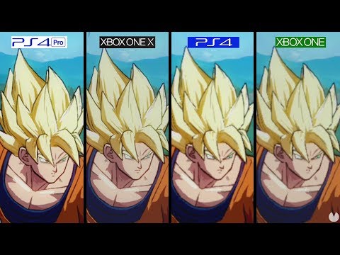 COMPARATIVA Dragon Ball FighterZ PS4 vs Xbox One vs PS4 Pro vs Xbox One X - GAMEPLAY