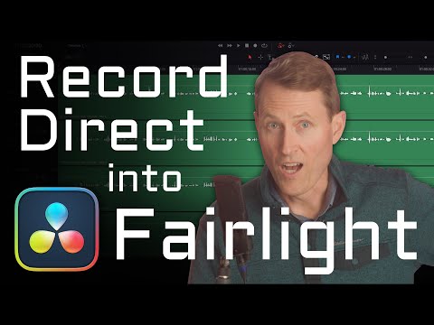 Record Audio Directly into DaVinci Resolve Fairlight! | Curtis Judd